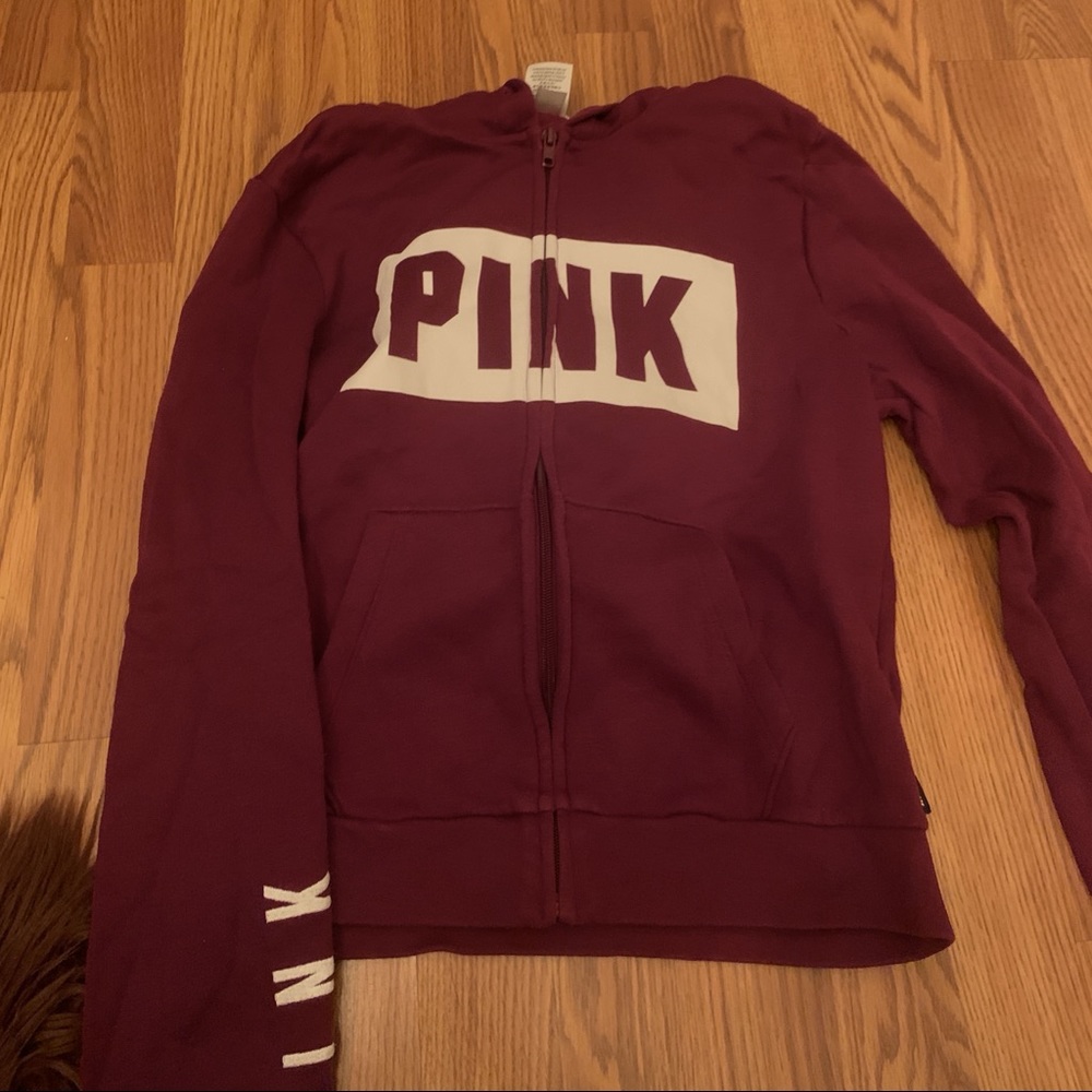 Maroon pink hoodie